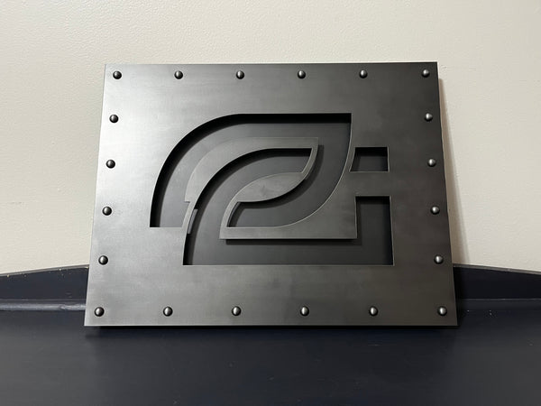 OpTic Gaming Industrial Steel LED Sign