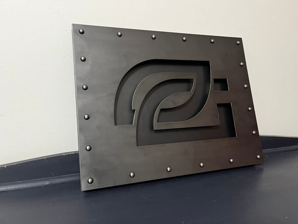 OpTic Gaming Industrial Steel LED Sign