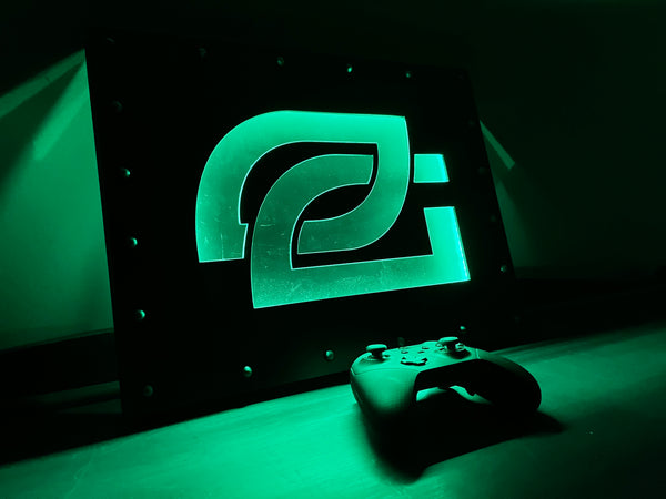 OpTic Gaming Industrial Steel LED Sign