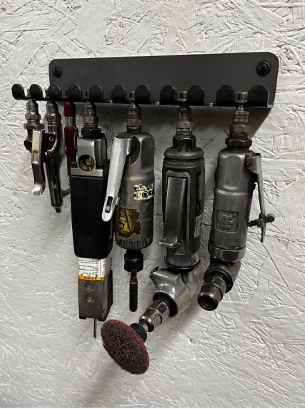 Air Tool Holder: Holds up to 10 tools