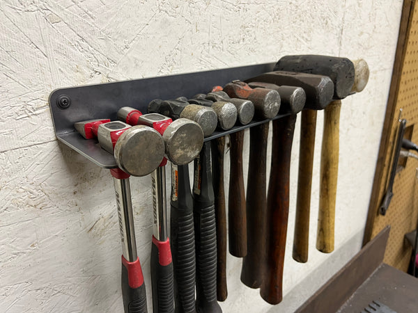 Garage Hammer / Mallet Rack Tool Organizer